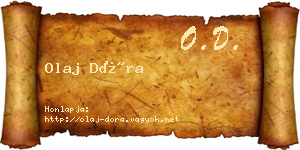 Olaj Dóra névjegykártya