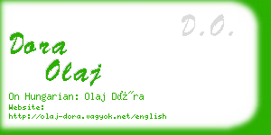 dora olaj business card